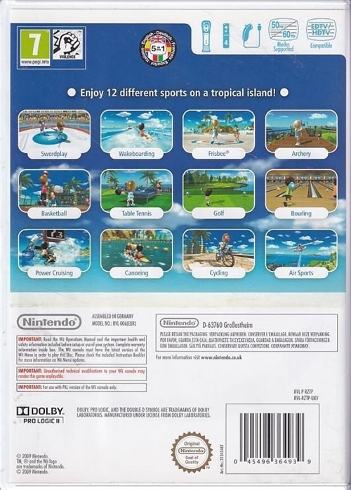 Wii Sports Resort - Nintendo Selects - Nintendo Wii (A Grade) (Genbrug)